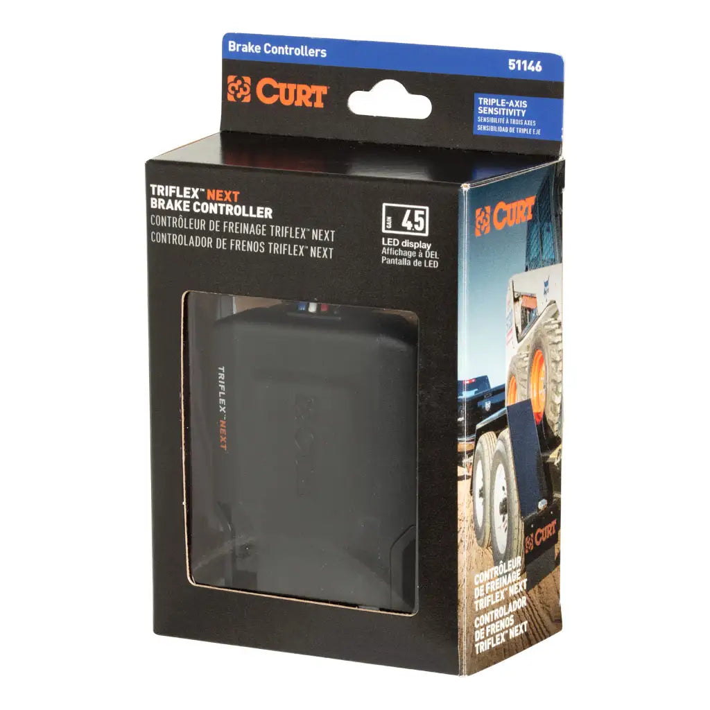 TriFlex NEXT brake controller with low voltage and trailer disconnect indicators