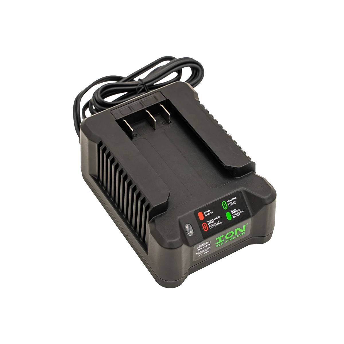 ION 40V 4 Amp smart battery charger for electric ice augers