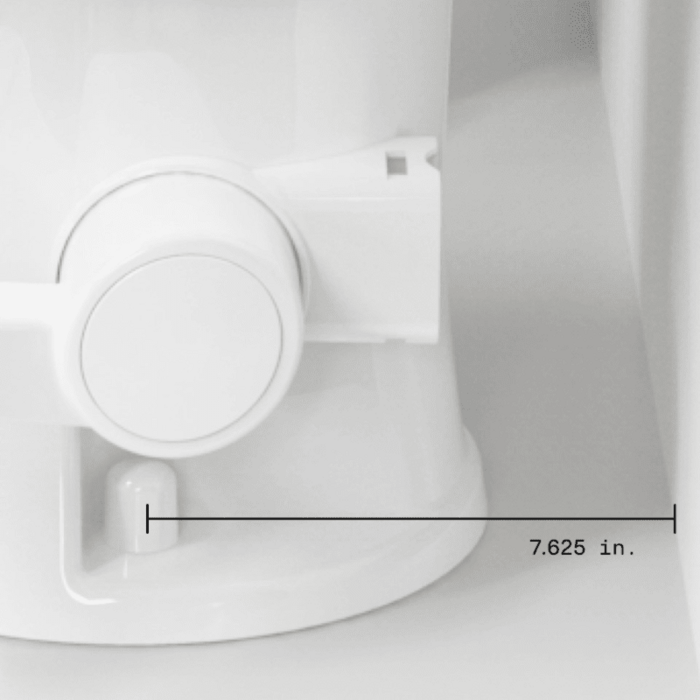 Dometic Complete 410 compact RV toilet with round bowl and chair-height seat
