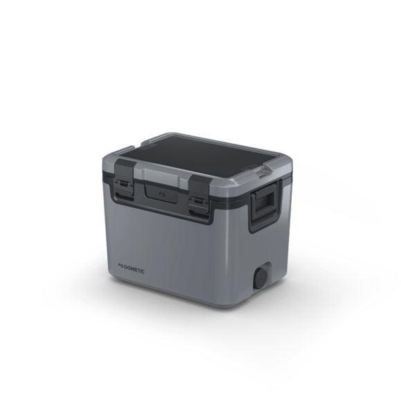 Die-cast metal latch catchers with integrated bottle opener on Recon cooler