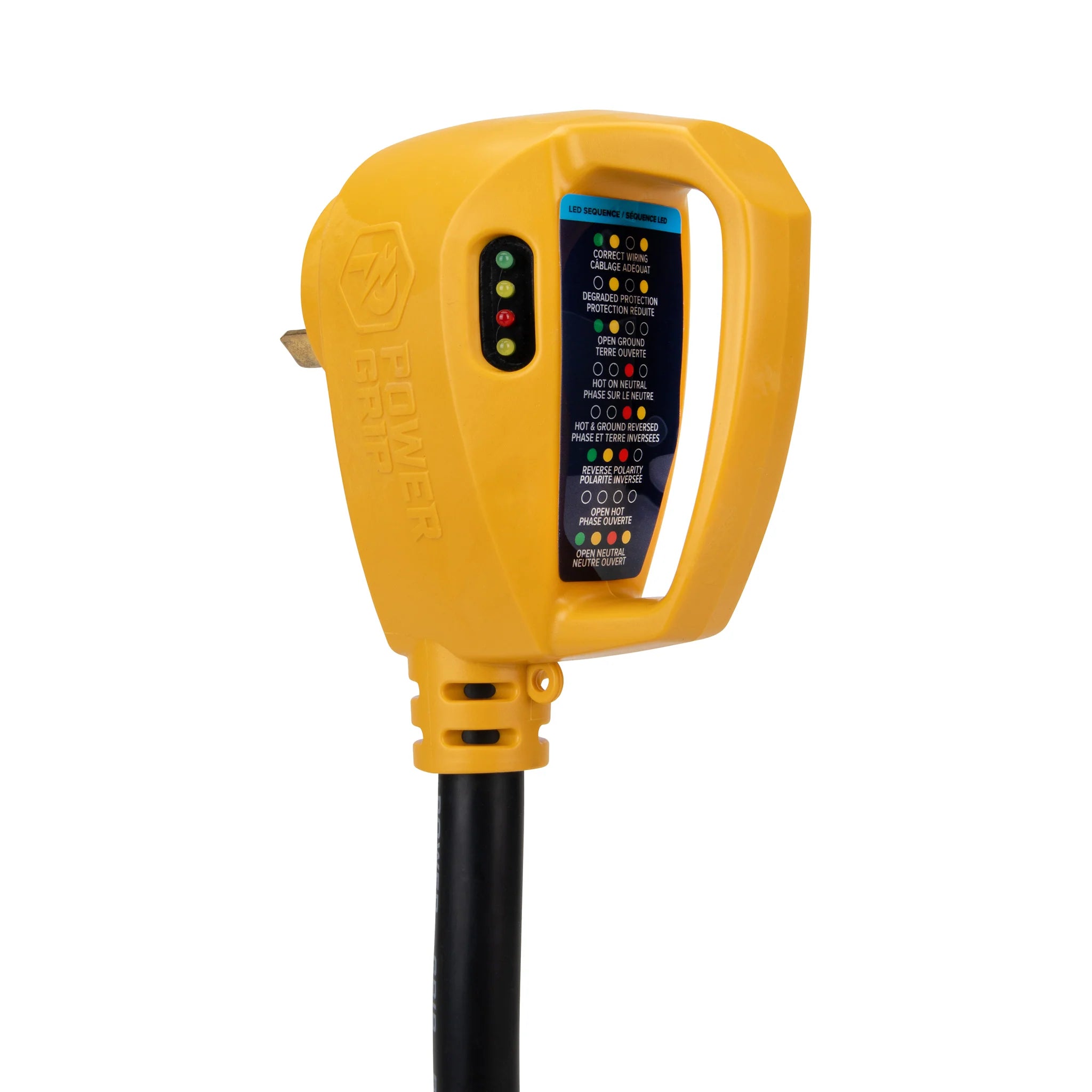 Camco Power Grip RV electrical adapter with built in surge protector