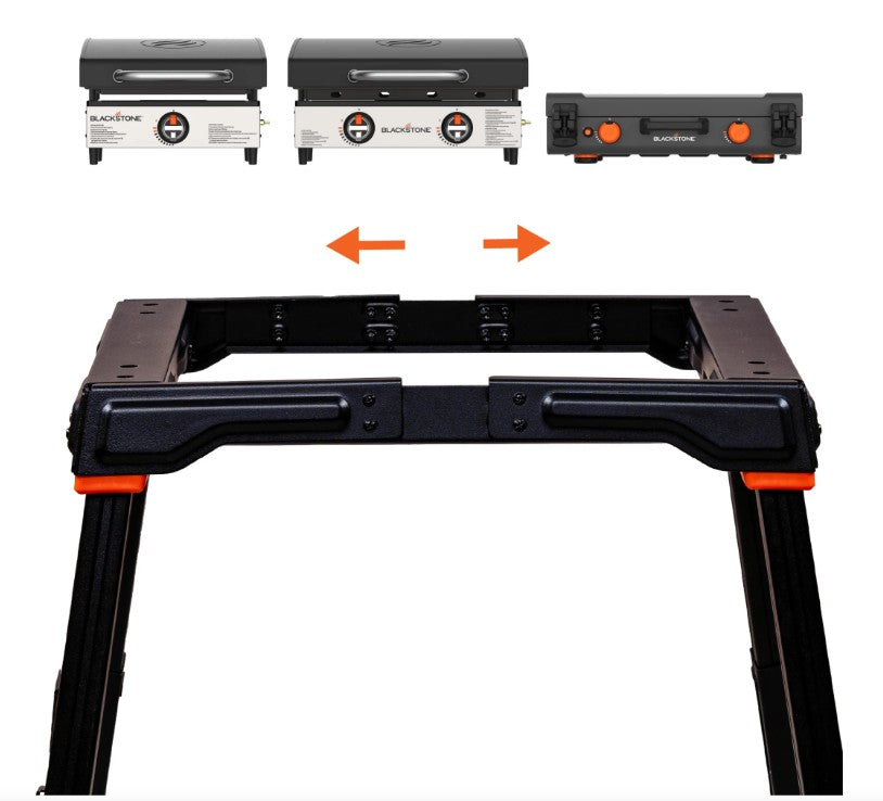 Blackstone Adventure Ready griddle leg kit supporting camping and tabletop griddles