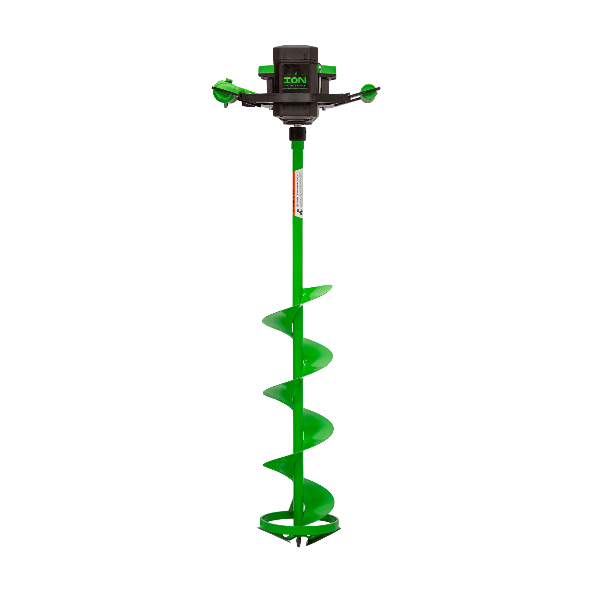 ION® Alpha™ Series 8-inch electric ice auger, lightweight under 20 lbs with Turbo™ high-speed cutting system