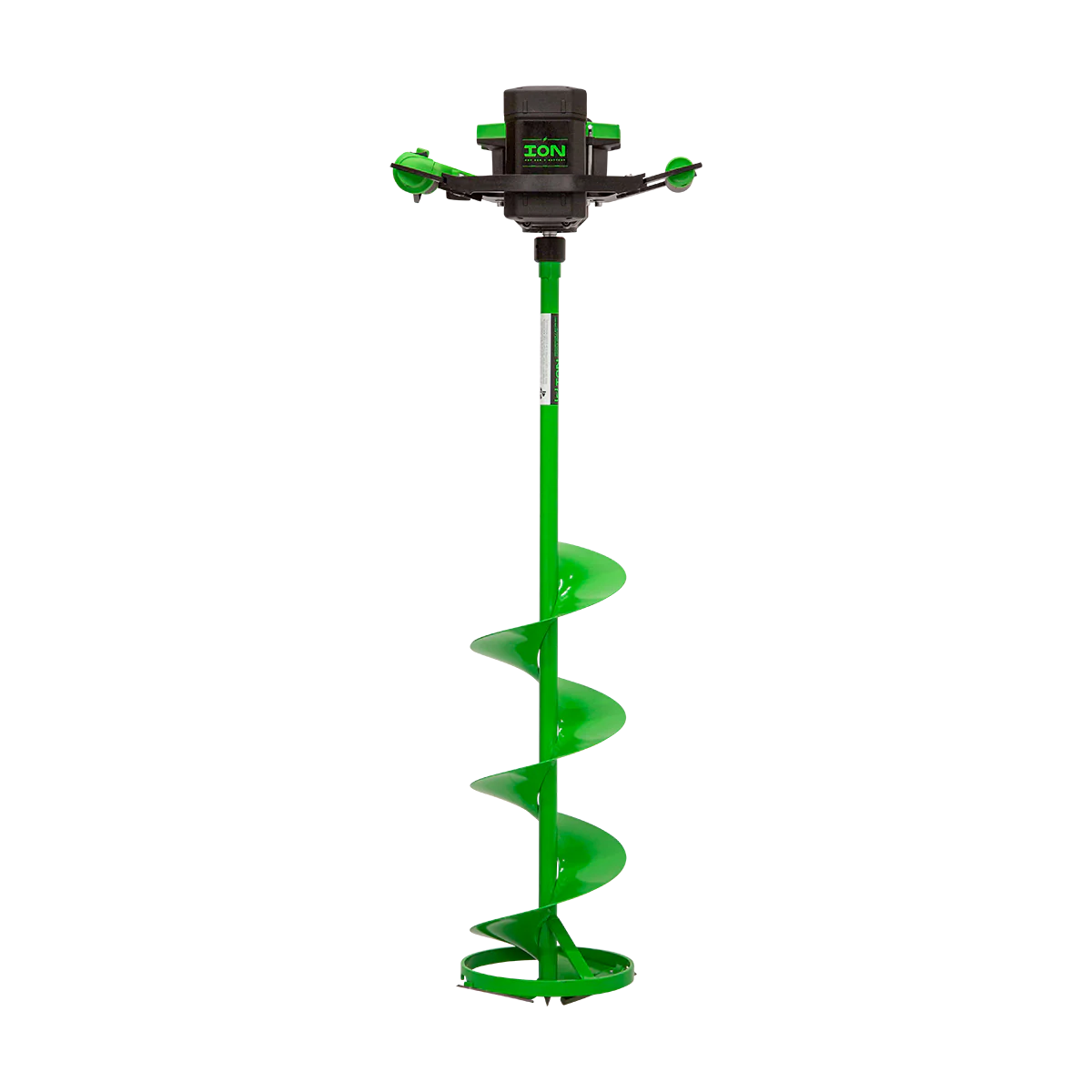 ION Alpha™ Series 10-inch electric ice auger with Turbo™ high-speed cutting system and multi-edge design