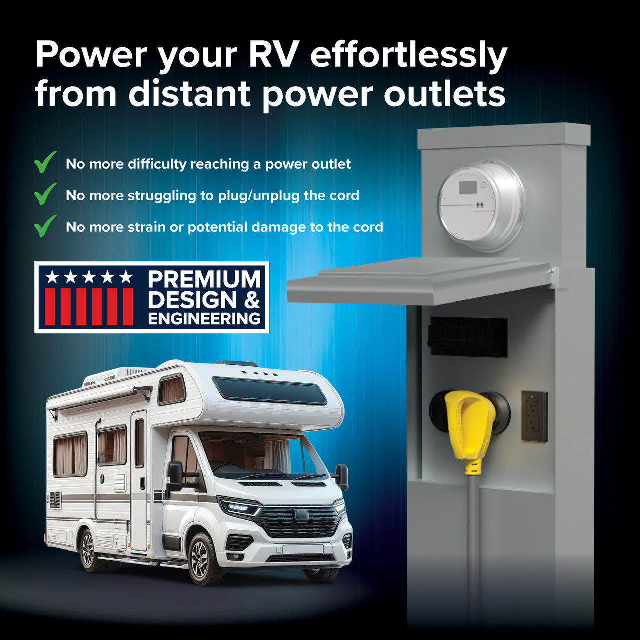 Compatible with Level 1 EV chargers for versatile power solutions.