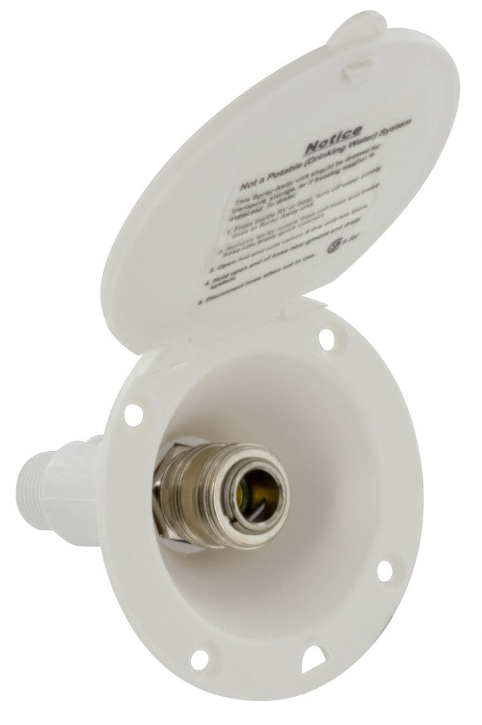 RV Spray away port black