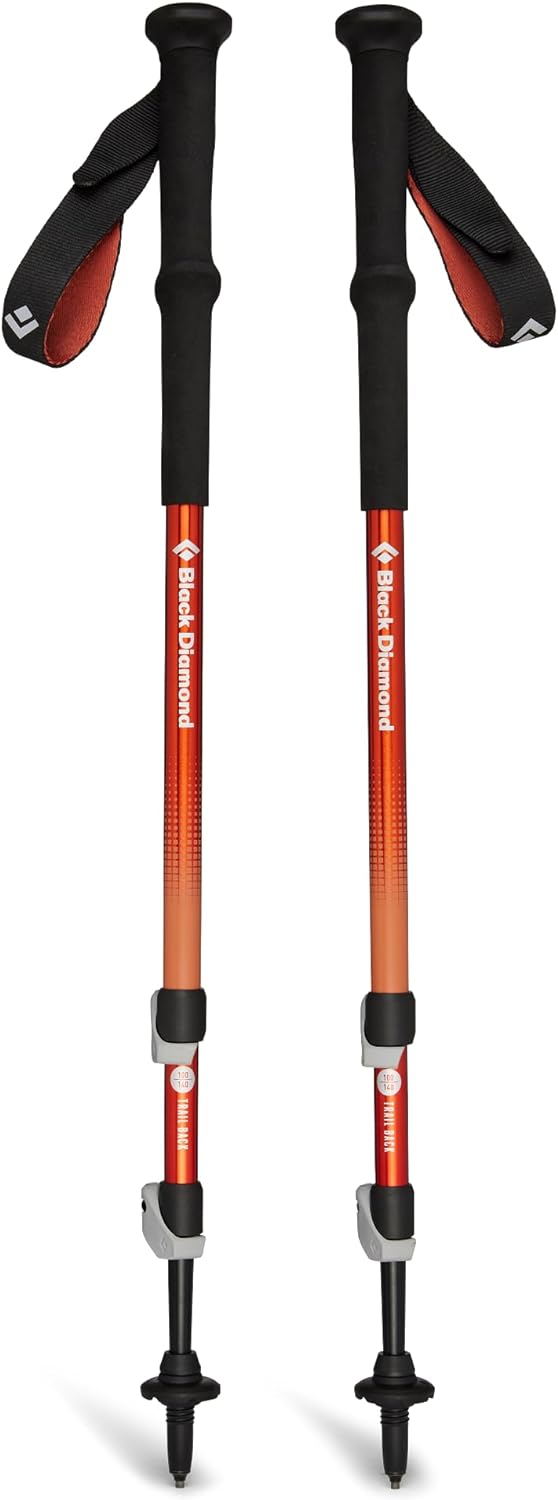Close-up view of the Trail Back Trekking Pole's EVA foam grip with extension and adjustable webbing strap for added comfort and secure handling