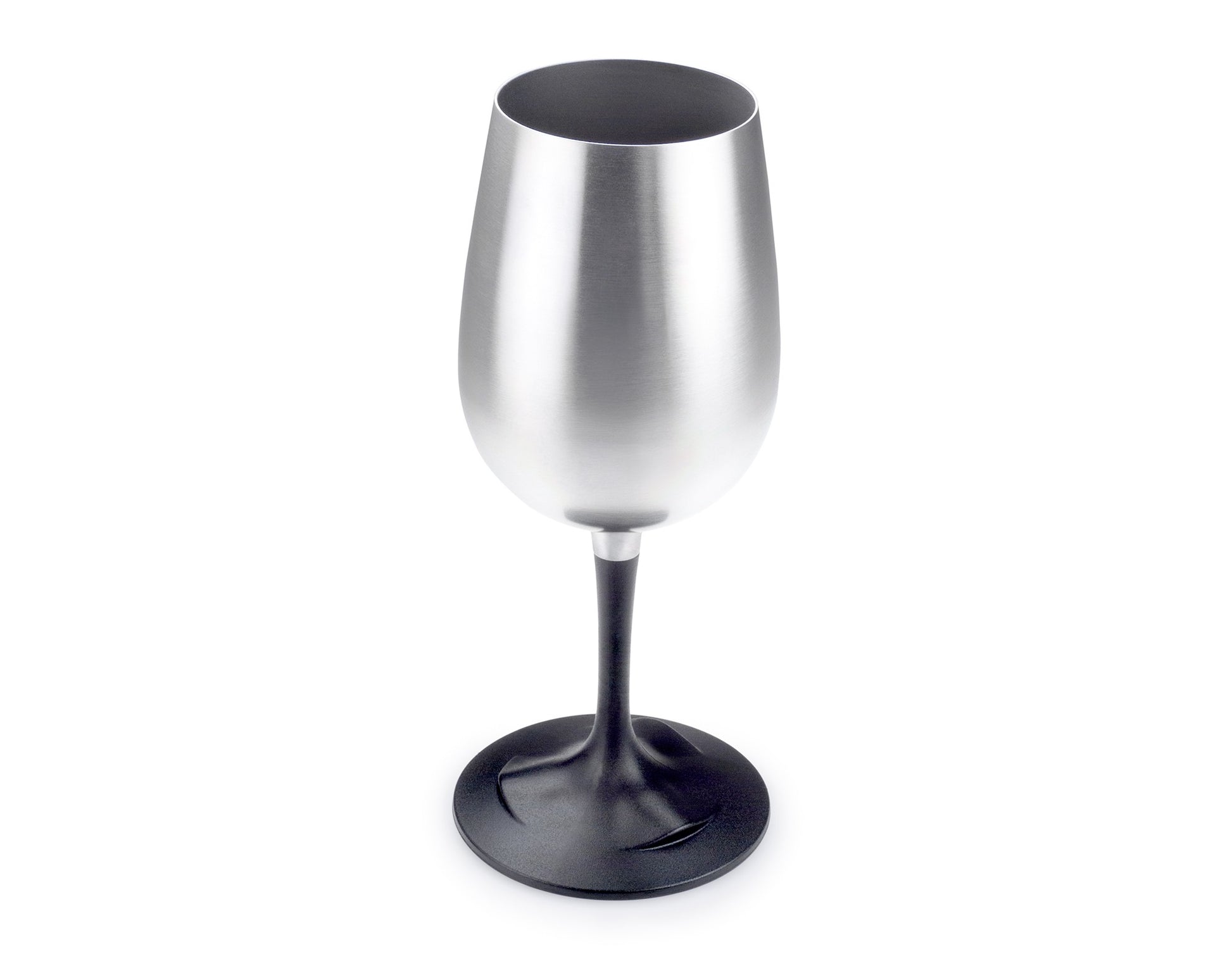 Glacier Stainless Nesting Wine Glass made from stainless steel with detachable nesting stem.