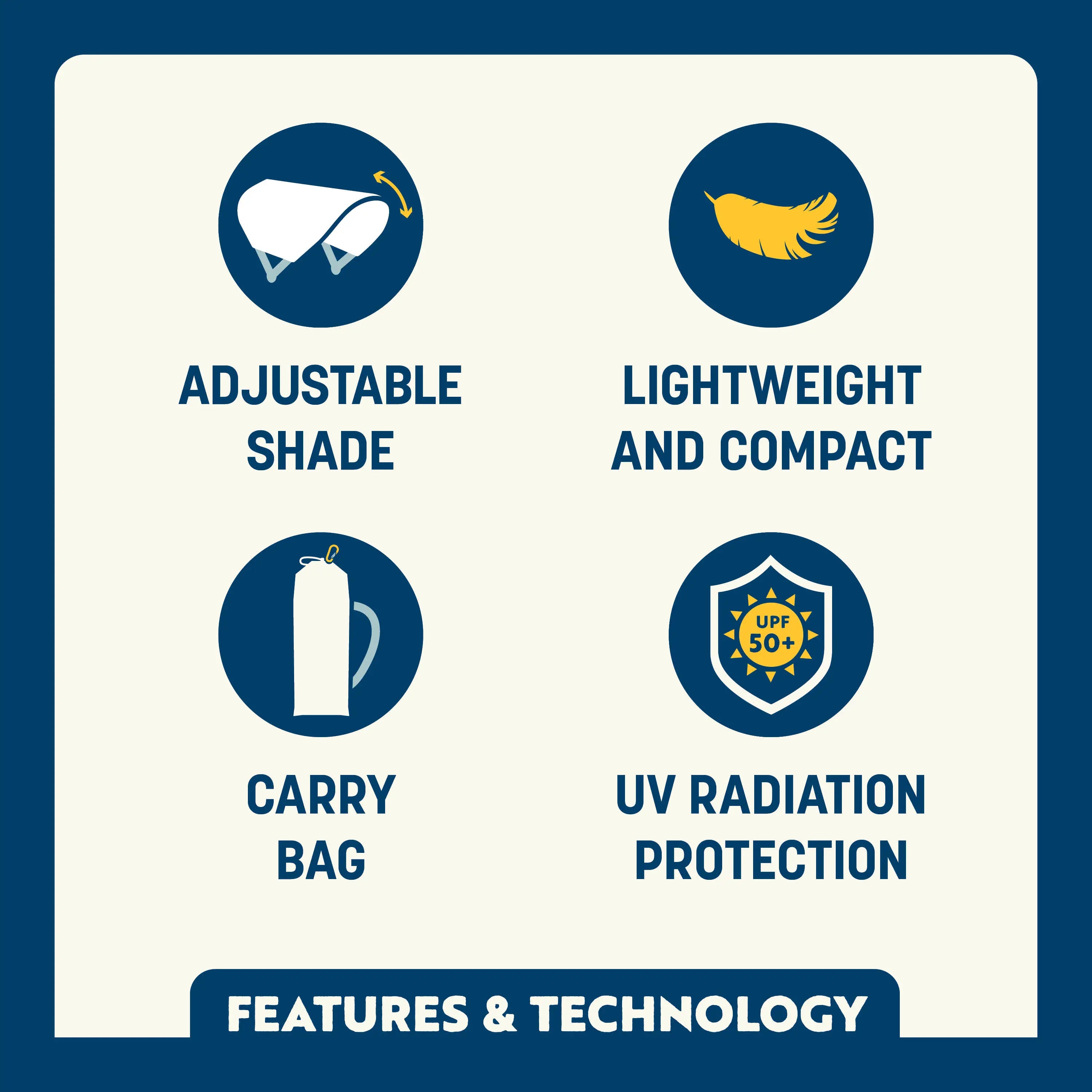 Adjustable tilt sunshade for beach or camping chair
