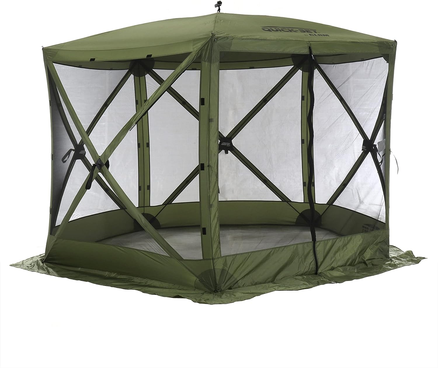 CLAM Quick-Set Venture 9 x 9 Foot Portable Pop-Up Outdoor Camping Gazebo Screen Tent