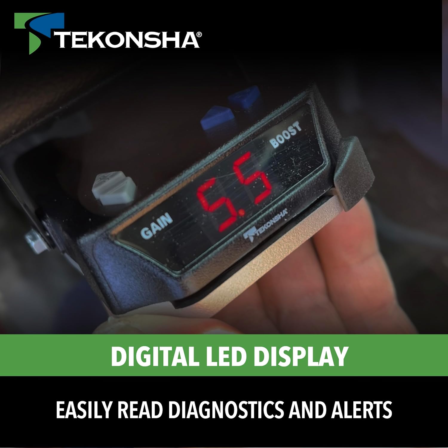 BRAKE-EVN brake controller with digital LED display and manual override