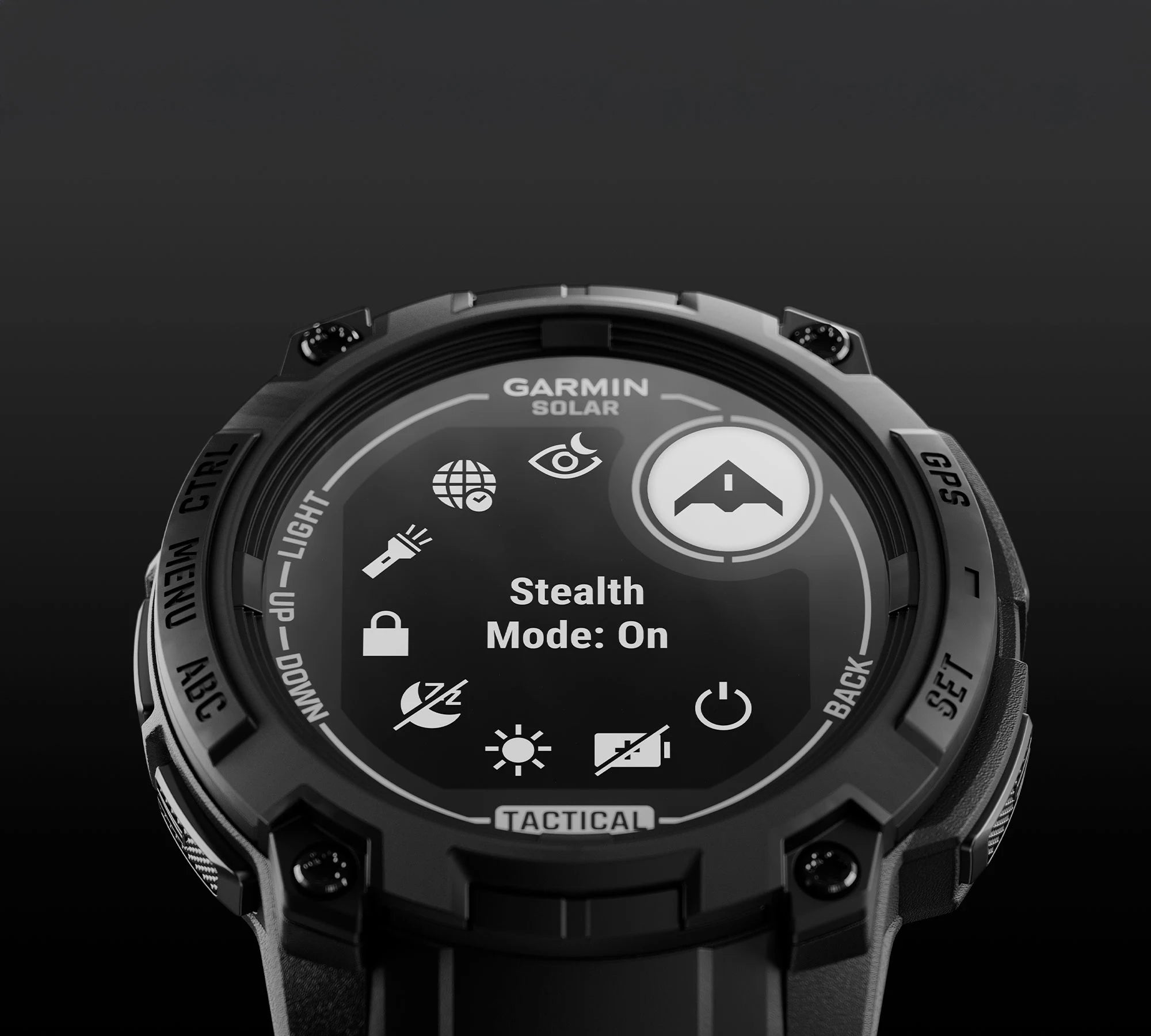 Body Battery energy monitor and stress tracking screen on Garmin Instinct 3 watch