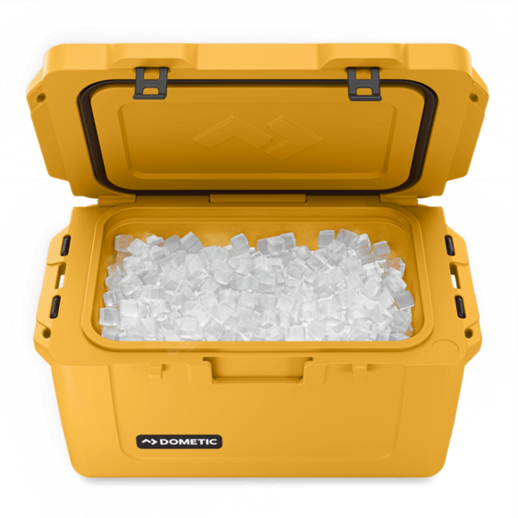 Durable Dometic Patrol ice chest 36L capacity in Glow color, ideal for camping and fishing trip