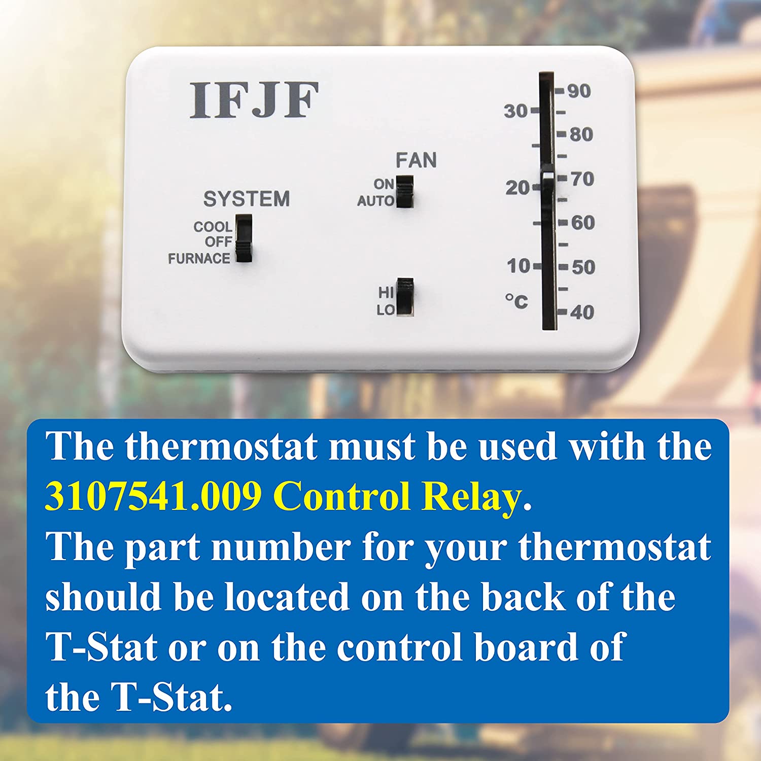 RV Thermostat 3106995.032 Replacement for DOMETIC,Only for Heat/Cool