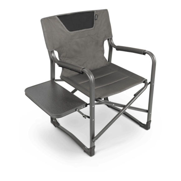 This extra-strong, heavy-duty folding chair is built to last. The Forte 180 provides comfortable support and has a convenient side table. 