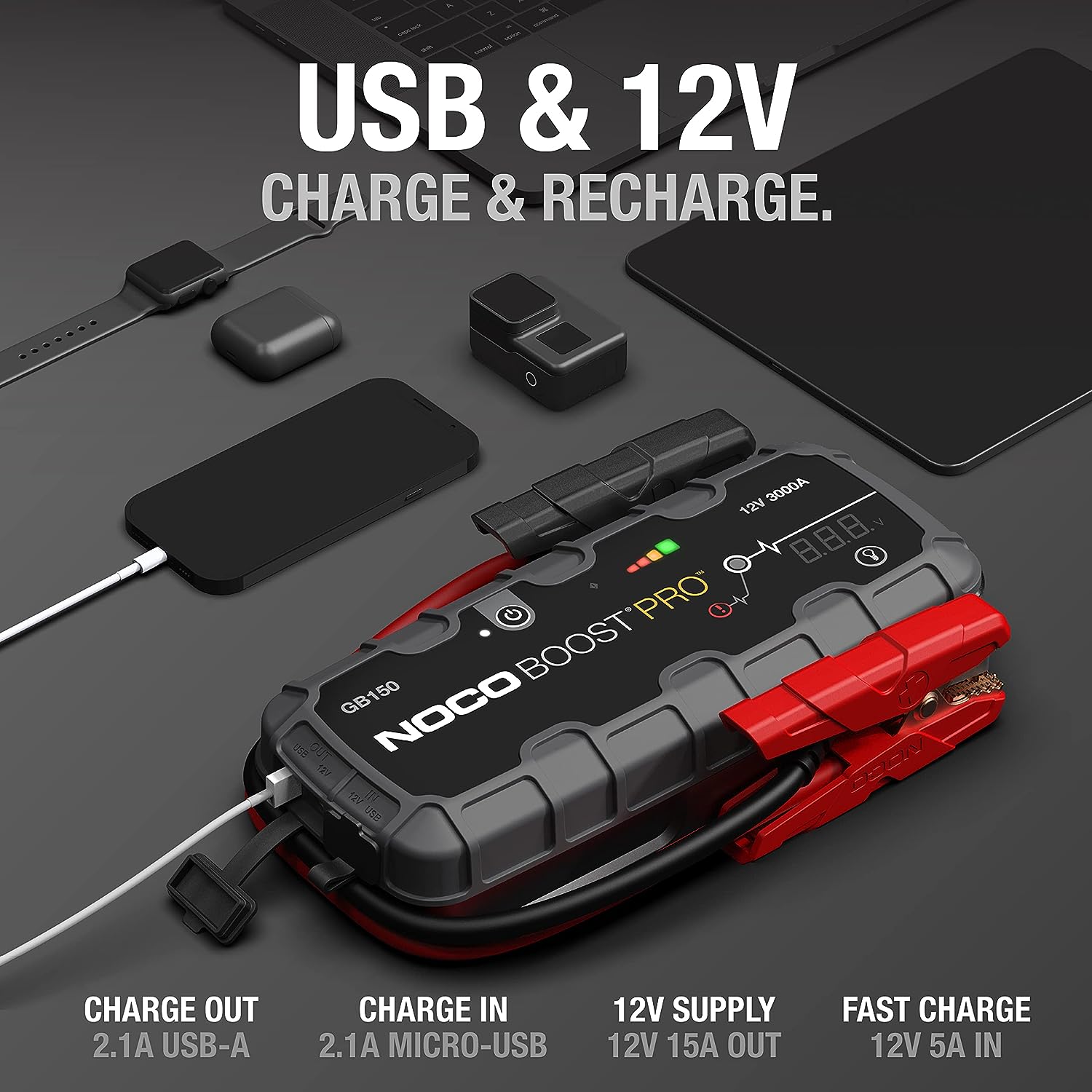 Car Battery Booster Pack 12V/3000A