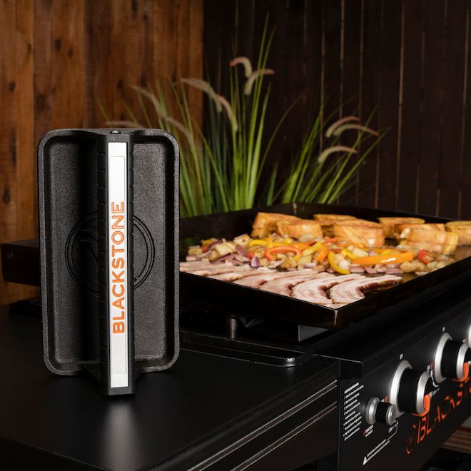 Making paninis and grilled sandwiches with cast iron grill press