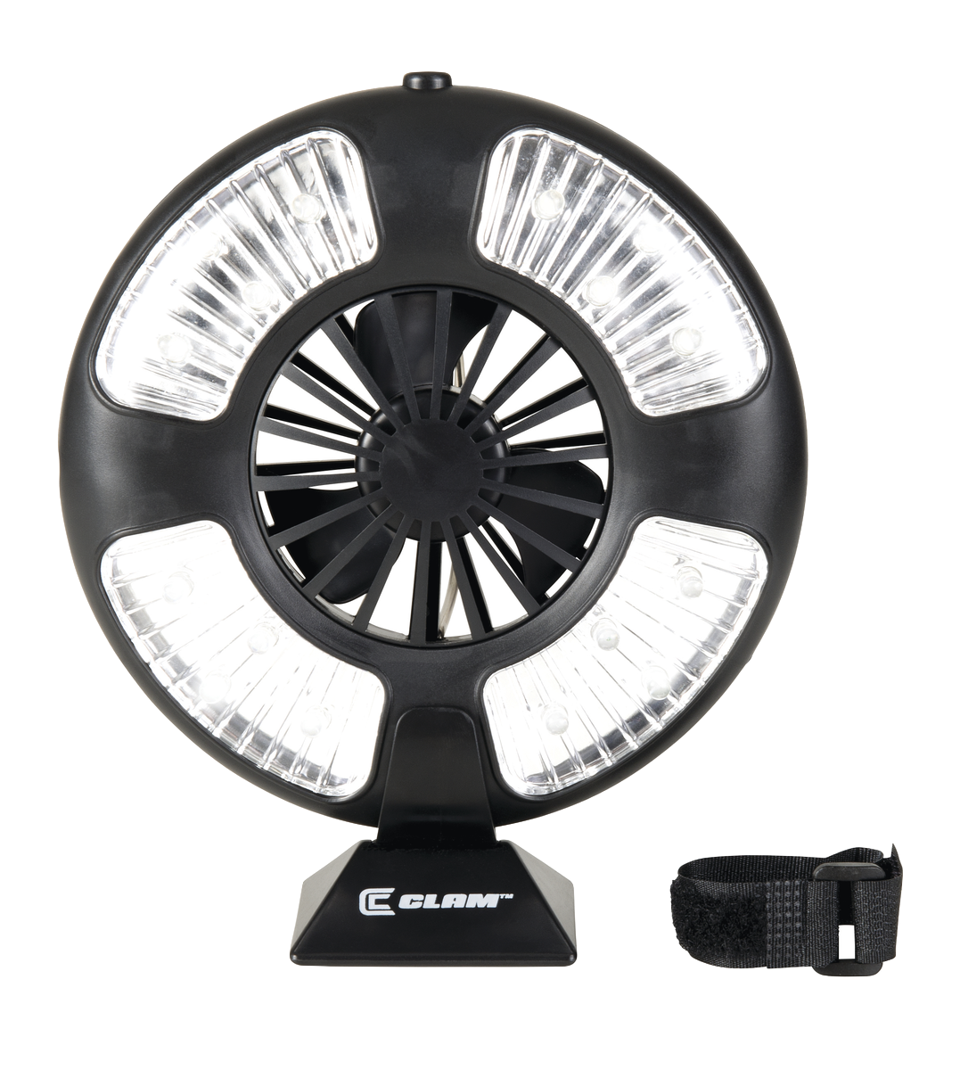 Fan/Light has a dual purpose - it lights up the shelter and moves air around for an evenly ventilated shelter! It can be conveniently hung in the best location, and with the touch of a button, you can have air movement, light, or both