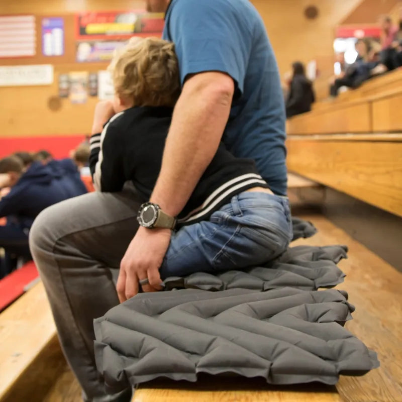A perfect sitting pad whether it be on a rock in the woods or bleachers at a sports game.