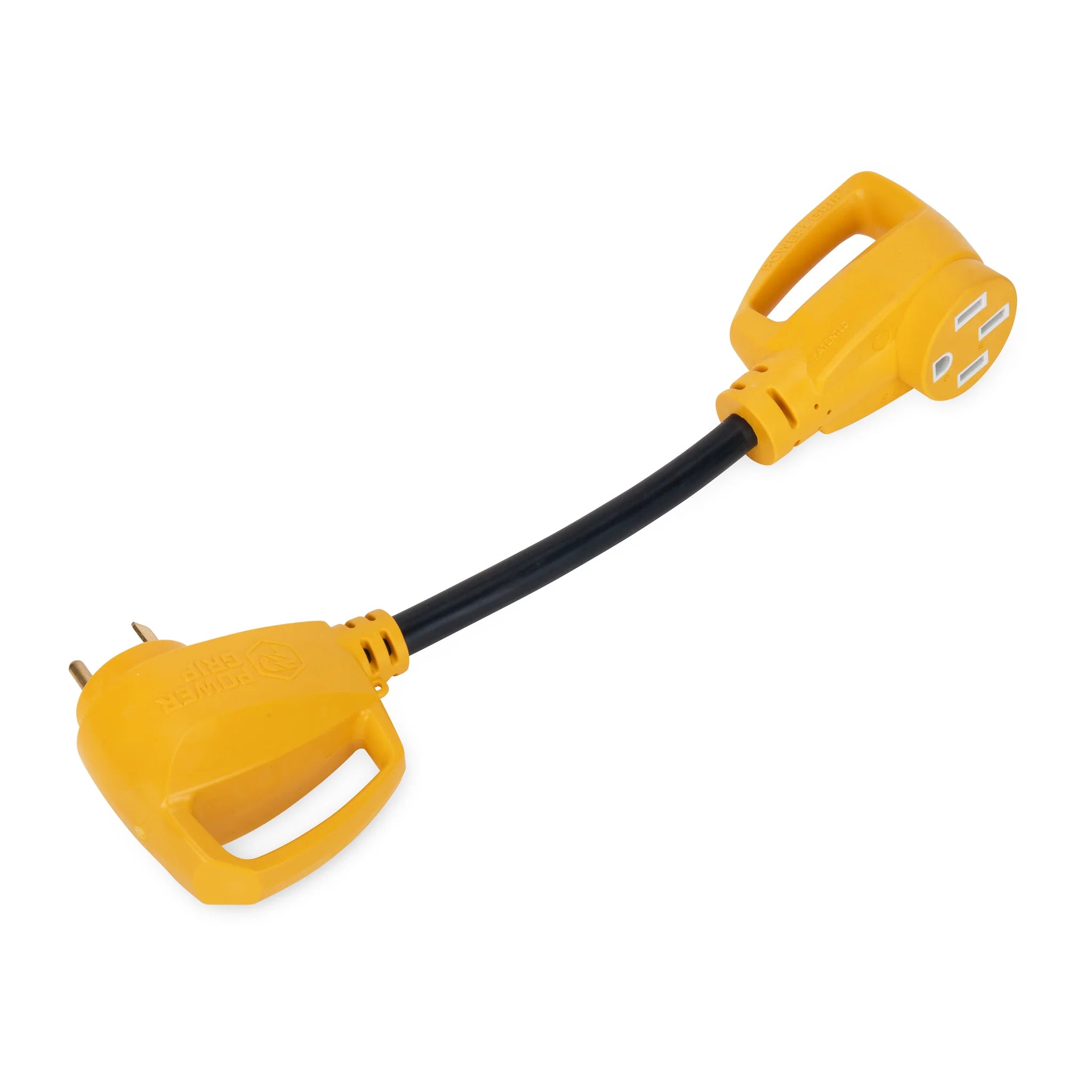 Camco Power Grip 30A male to 50A female RV circuit analyzer dogbone adapter