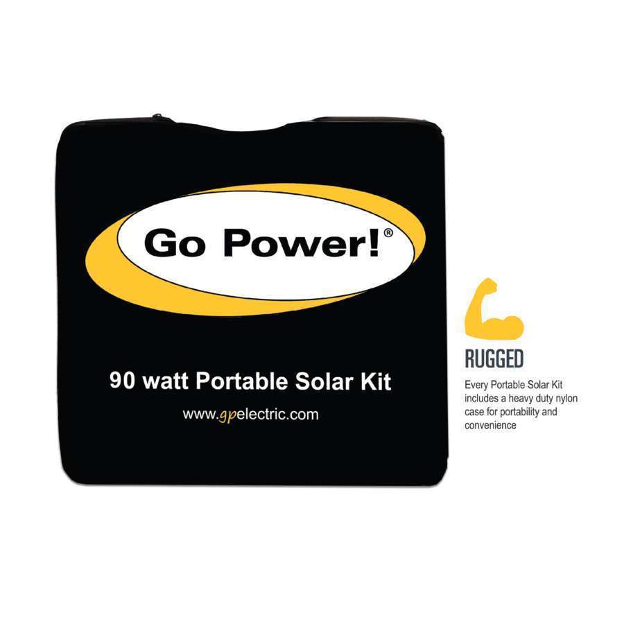 Compact foldable solar panel kit with nylon storage case