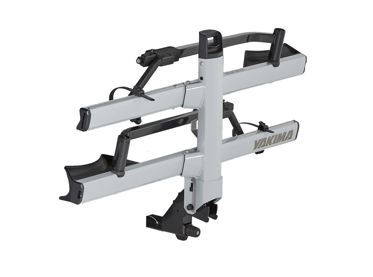 Remote 3-position tilt function allowing trunk access with bikes loaded.