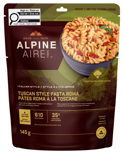 AlpineAire Tuscan Style Pasta Roma Freeze-Dried Camping Meal