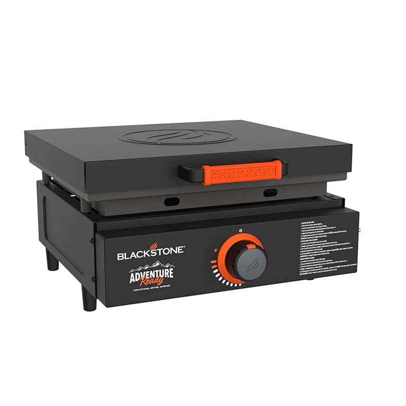 17-inch Adventure-Ready Griddle with a durable Omnivore Griddle Plate and stainless-steel H-burner