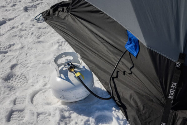 Otter Vortex Pro Cabin interior ice fishing shelter