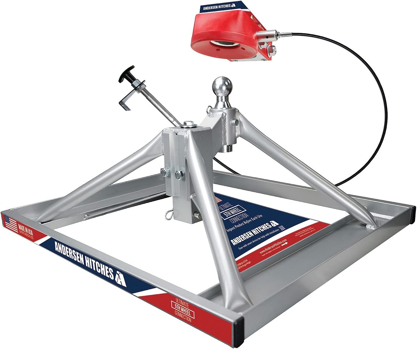 Andersen Hitches Aluminum Ultimate 5th Wheel Connection - Ultimate Connection Gooseneck Mount - ONE Person Install or Removal in Less Than 5 Minutes! AND3220