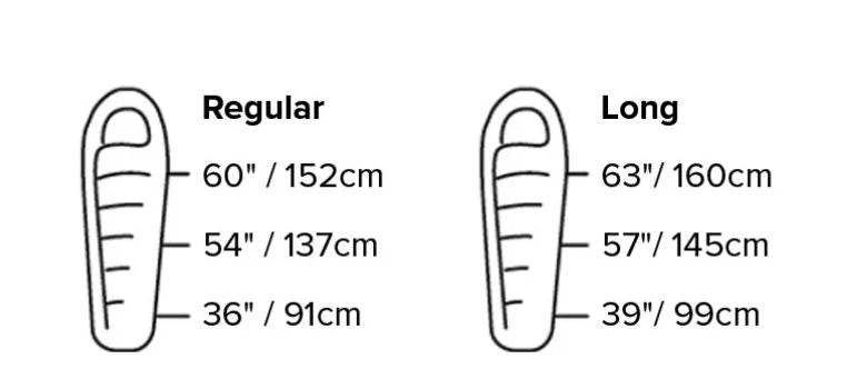 Traditional mummy camping sleeping bag with anti-snag YKK zipper