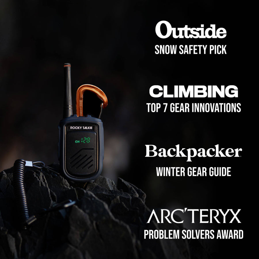 Rocky Talkie Mountain Radio 128 channel FRS communication radio