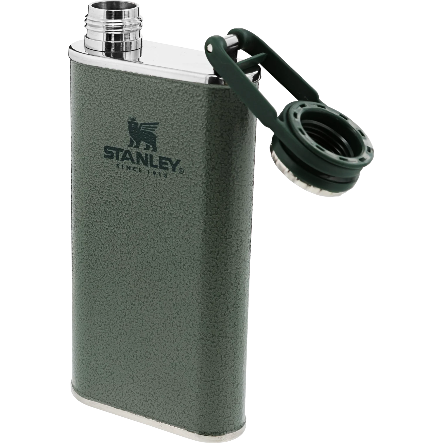 Illustration showing the dimensions of the stainless steel flask, measuring 80 x 40 x 193 mm, alongside a scale for reference