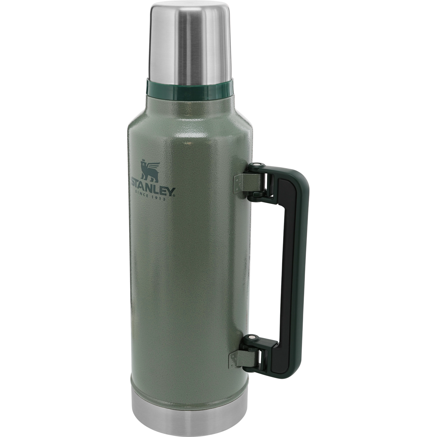 Durable 2.5 lb Stanley thermos with double-wall insulation and recycled BPA-free materials