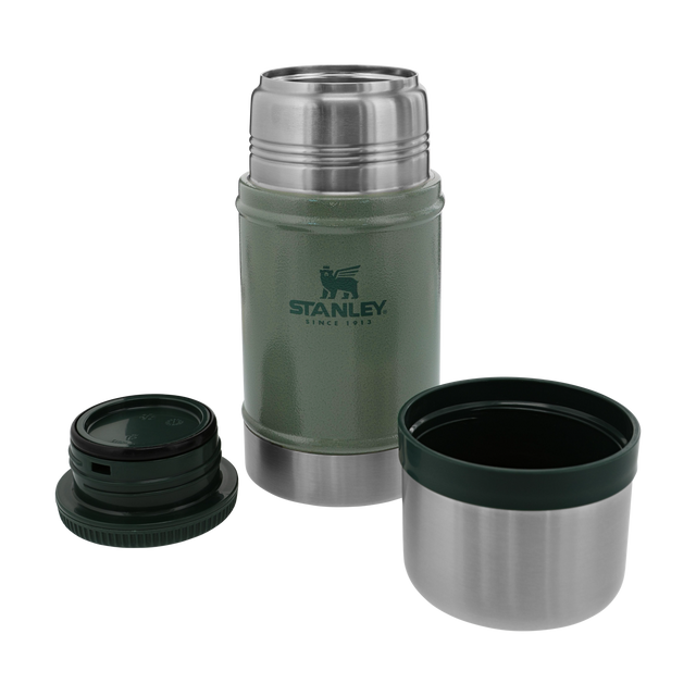 Reusable stainless steel food jar for camping hiking and travel