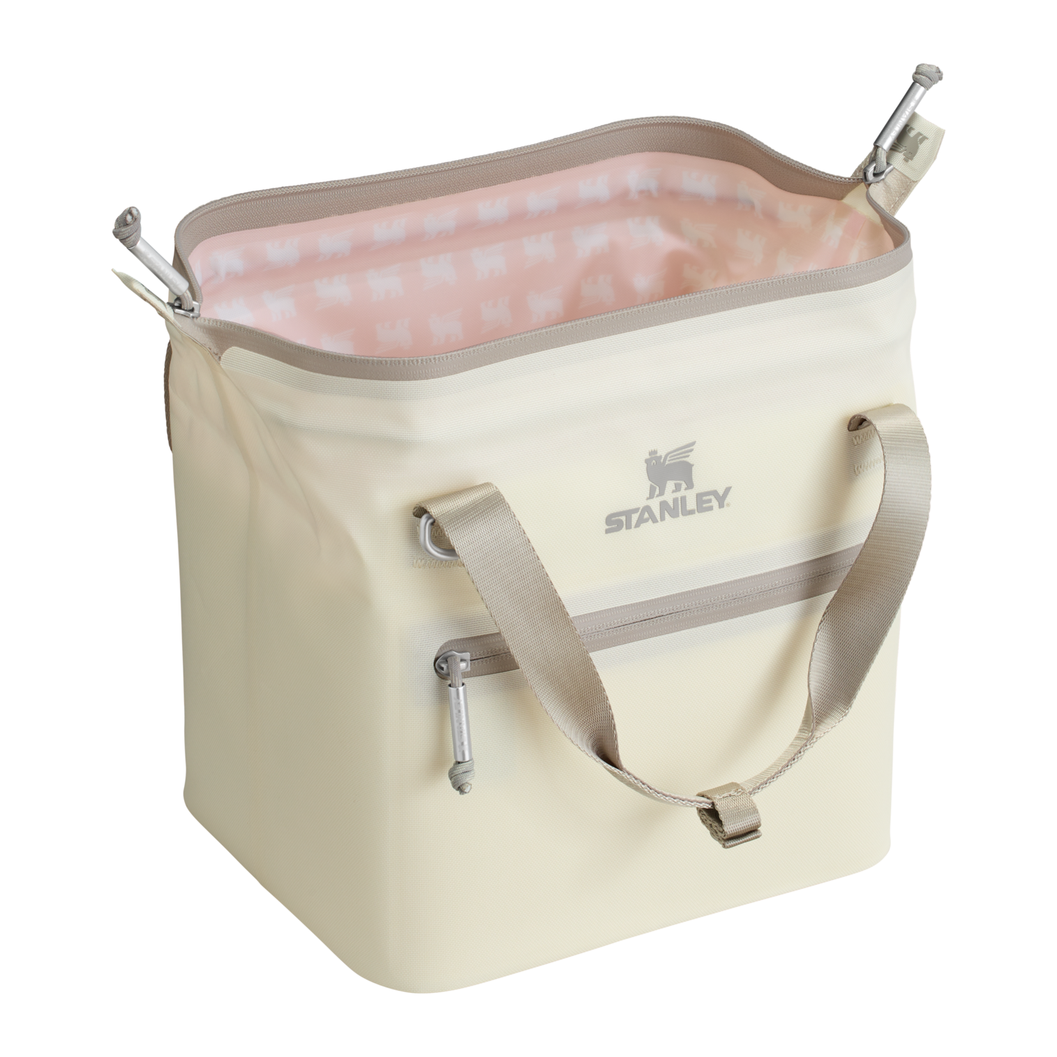 Interior of the Julienne Mini Cooler showing insulated winged bear liner
