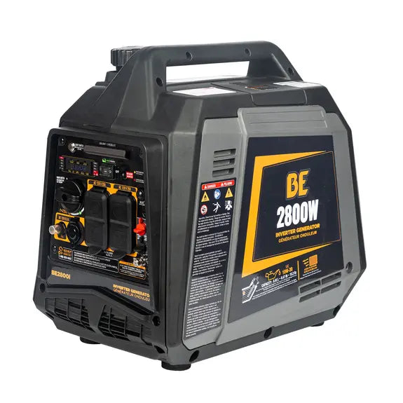 BE Power 2,800 Watt Digital Inverter Generator | 5 yr Engine Warranty | Only 45 lbs can run A/C