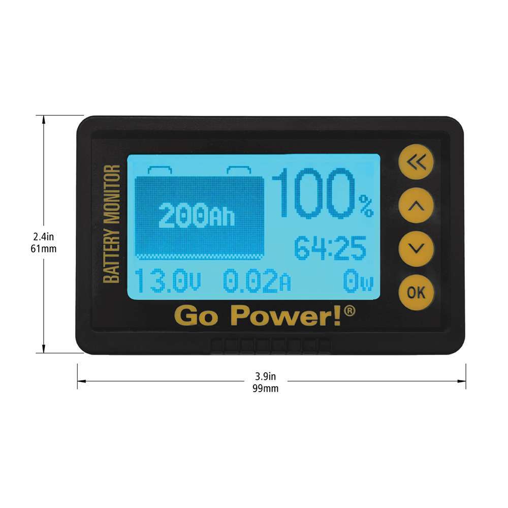 Go Power GP-BMK-25 Battery Monitor Kit with LCD Display