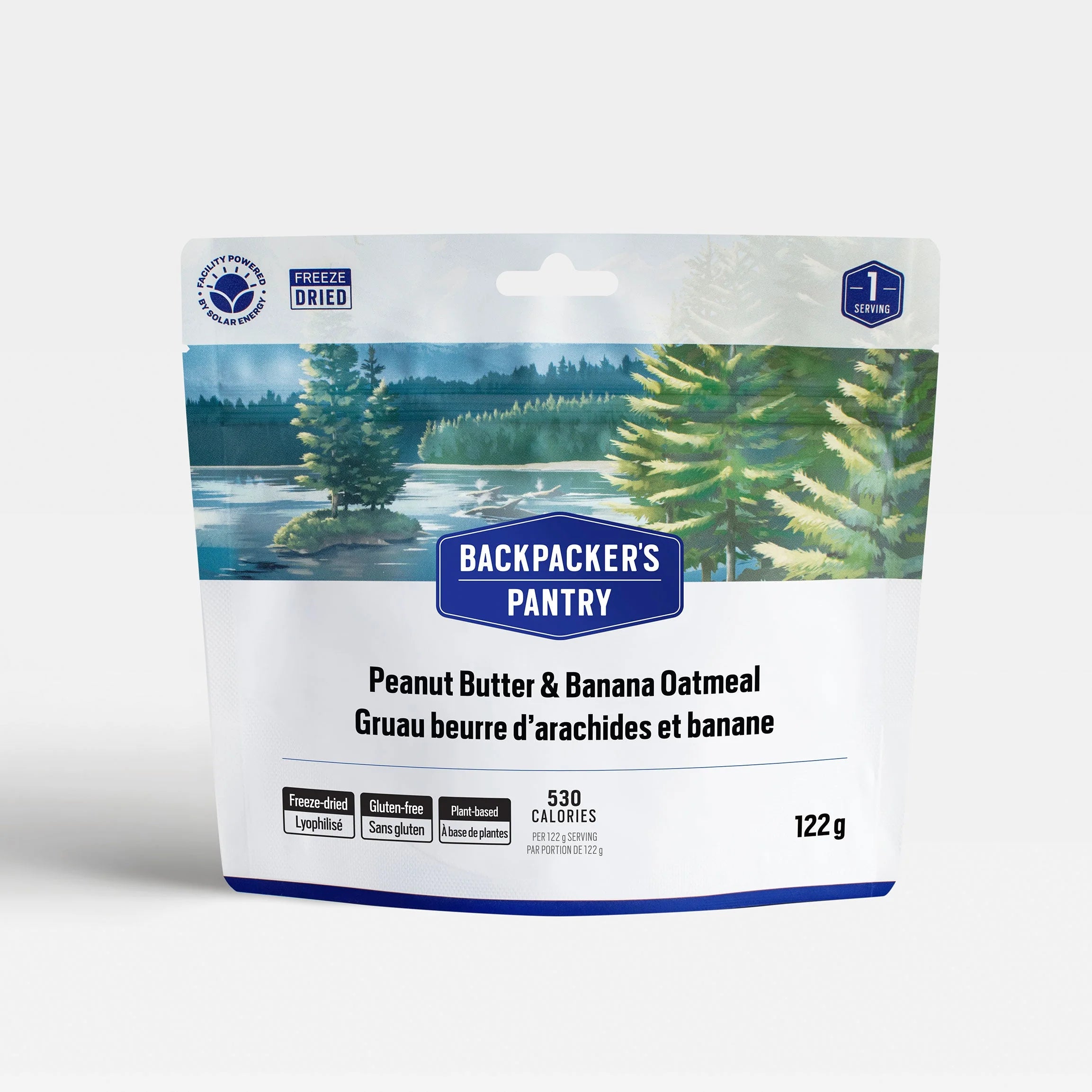 Creamy Peanut Butter Banana Oatmeal camping breakfast