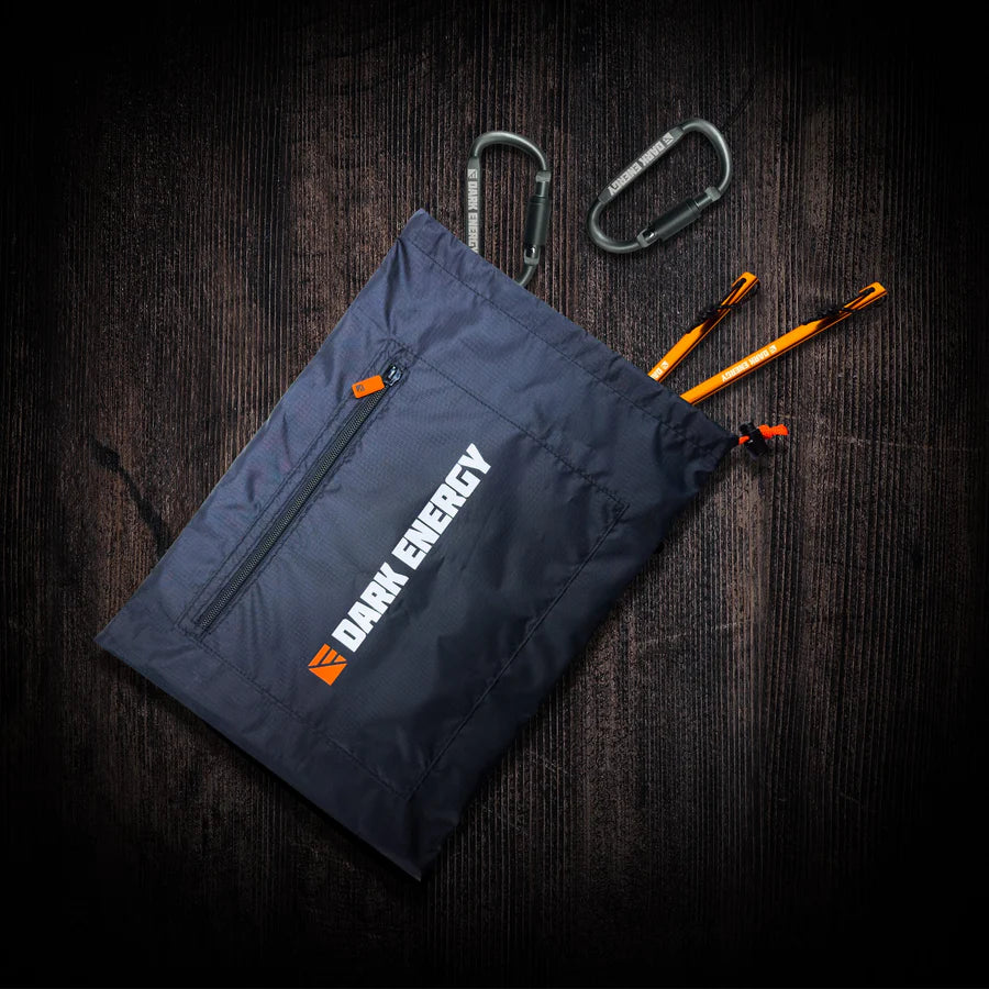 A sturdy nylon bag designed to keep your solar charging accessories organized.