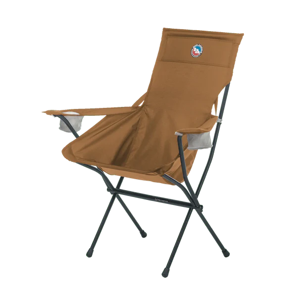 Big Agnes Big Six deluxe camp chair with dual cup holders and tall back support
