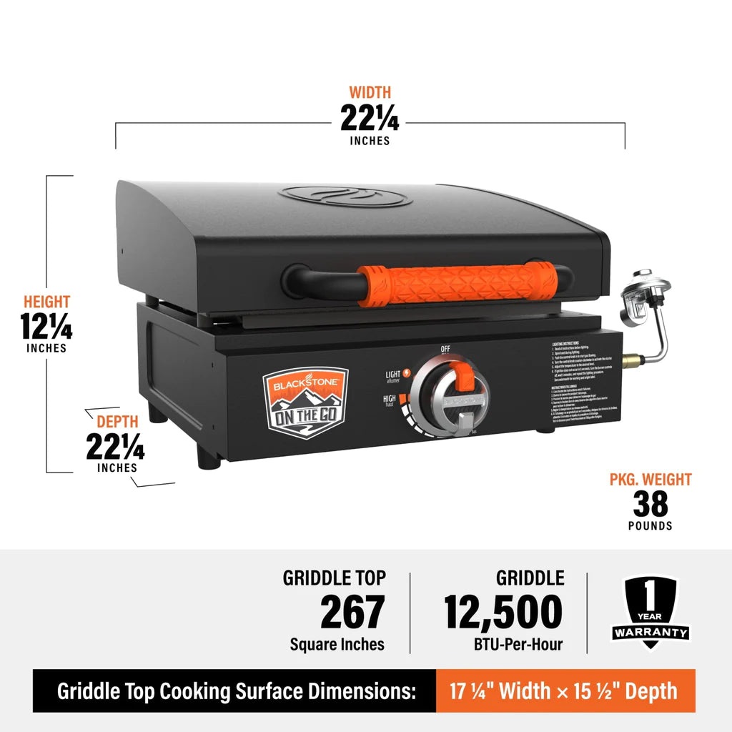 dimensions of 17inch griddle
