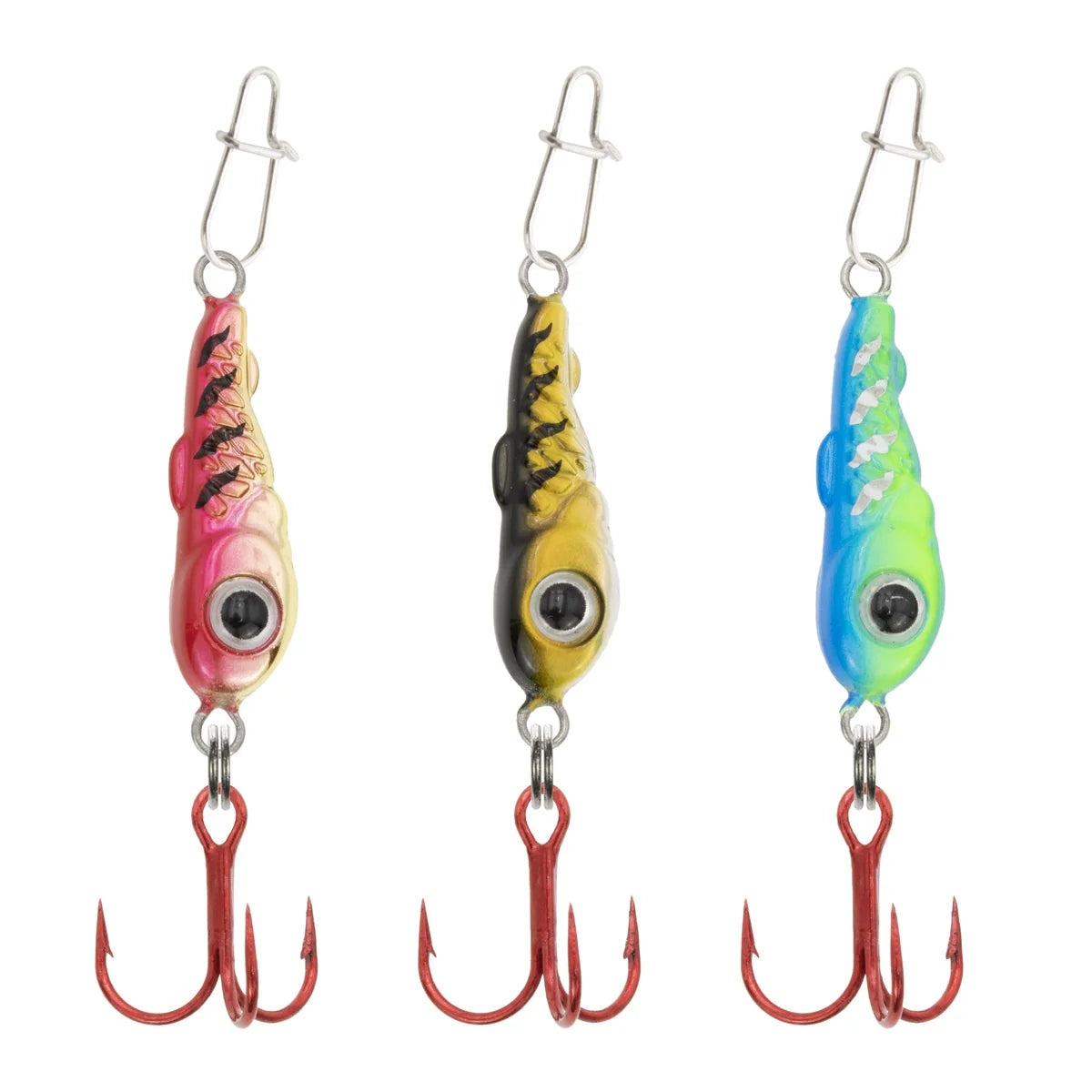 Clam Bomb Drop Tungsten Spoon 3-pack for ice fishing