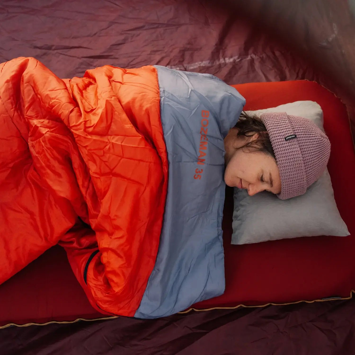 Spacious camping sleeping bag designed for stretching out