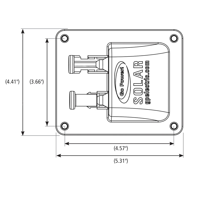 Go Power rooftop solar cable management plate for clean installation