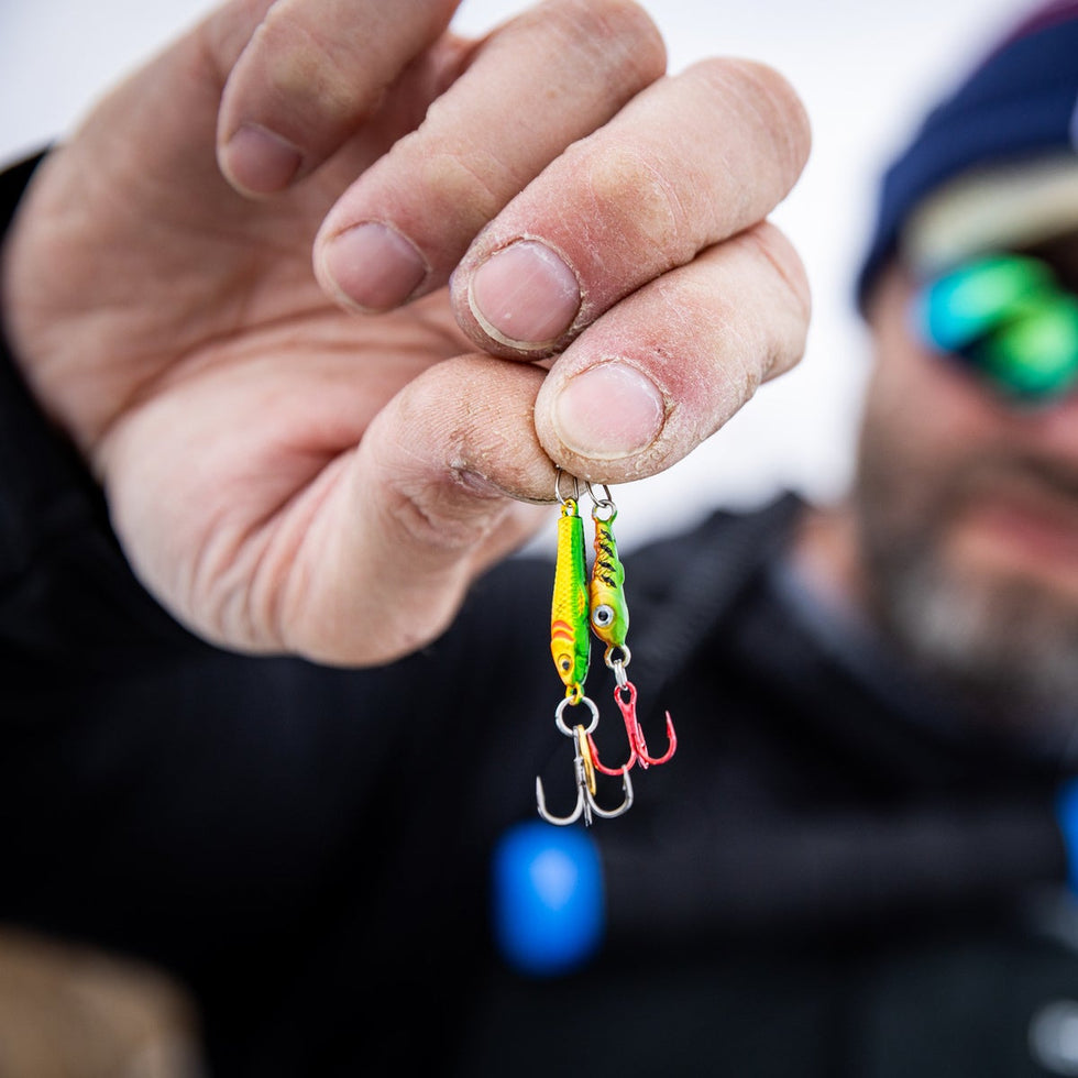 Clam tungsten spoon for vertical ice fishing and jigging