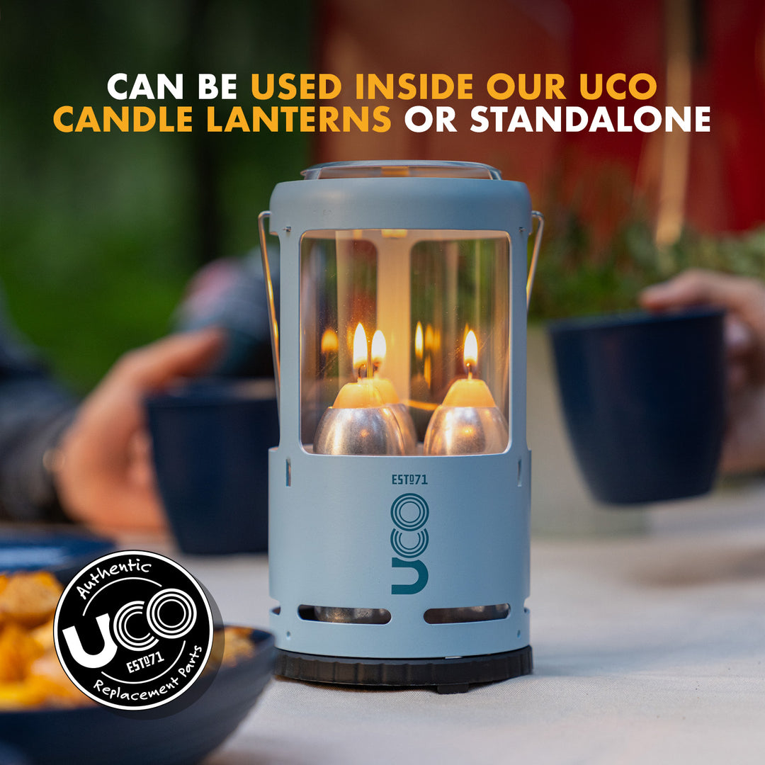 UCO beeswax emergency candles with long burn time for power outages