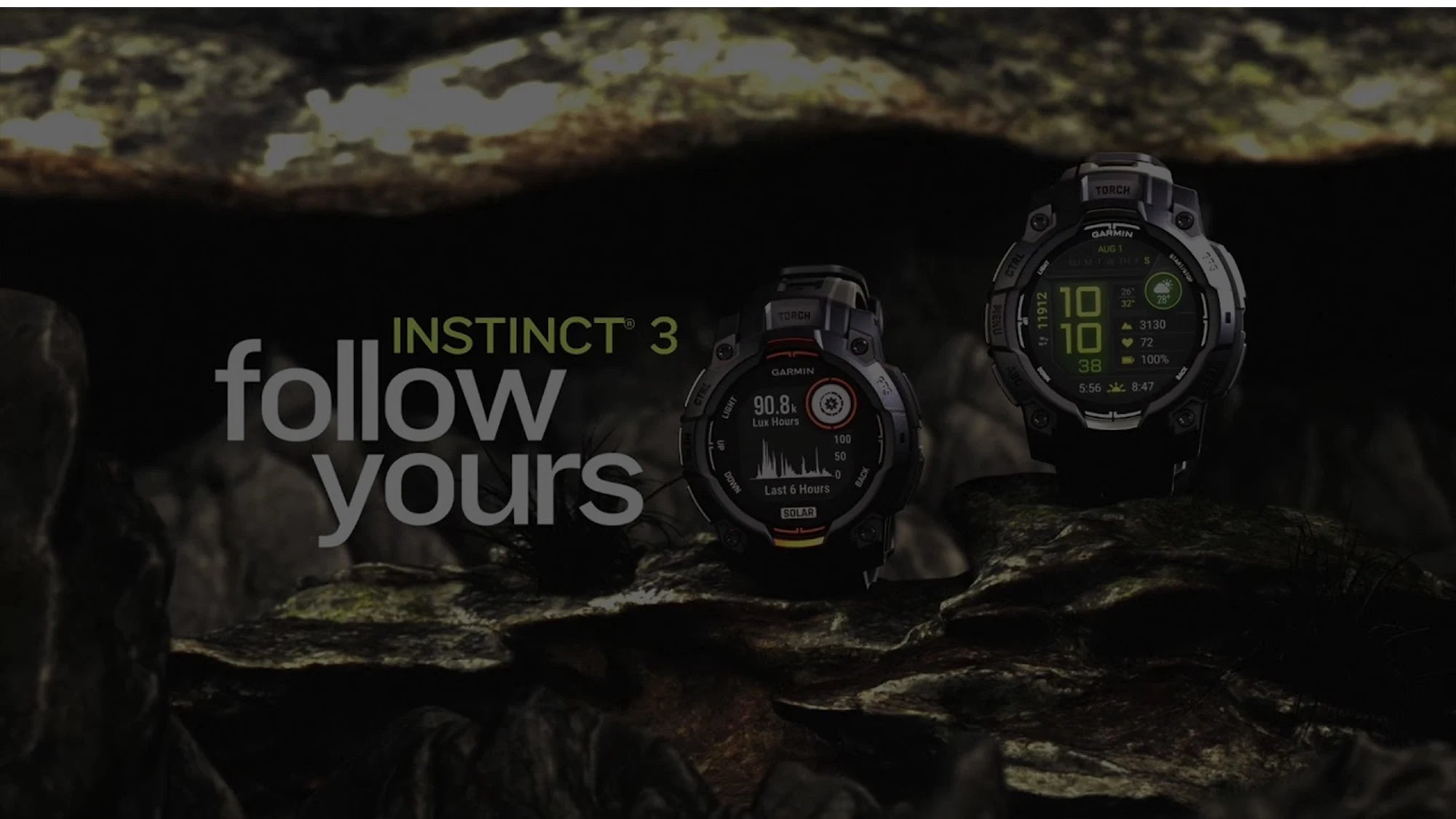 Garmin Instinct 3 – 50 mm, AMOLED Black with Charcoal Band
