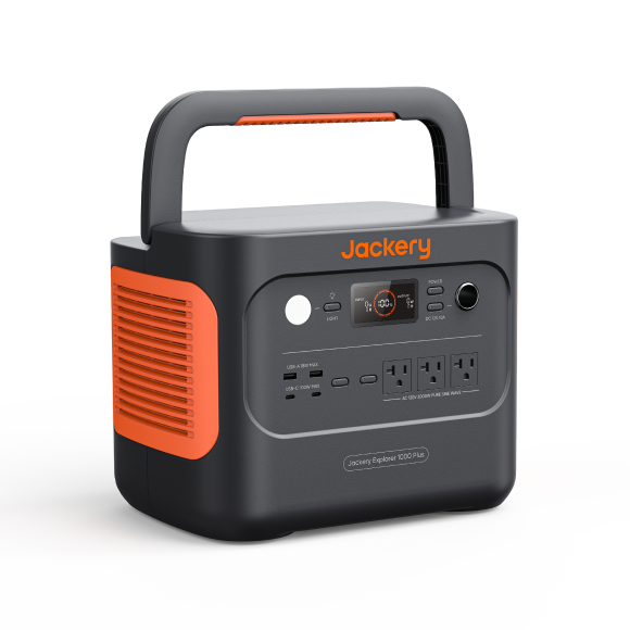 High-output 2000W solar generator with 3 AC outlets, dual 100W USB-C ports, and 12V car port
