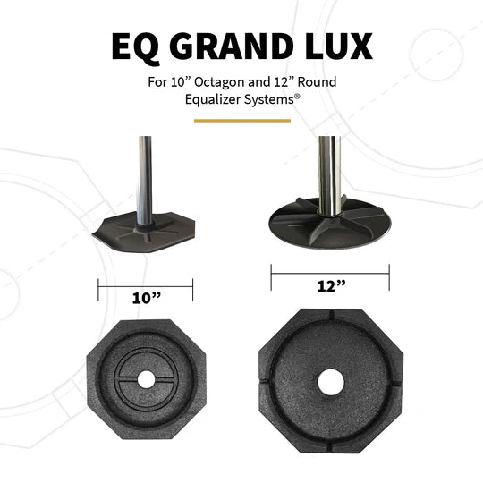 Largest SnapPad package with 4 octagon and 2 round RV jack pads